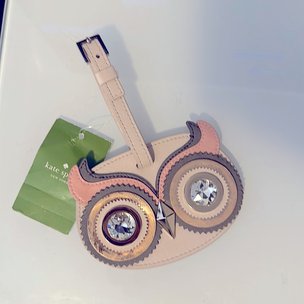 NWT Kate Spade Owl Luggage Tag
